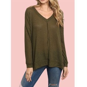 🍁Olive Top
